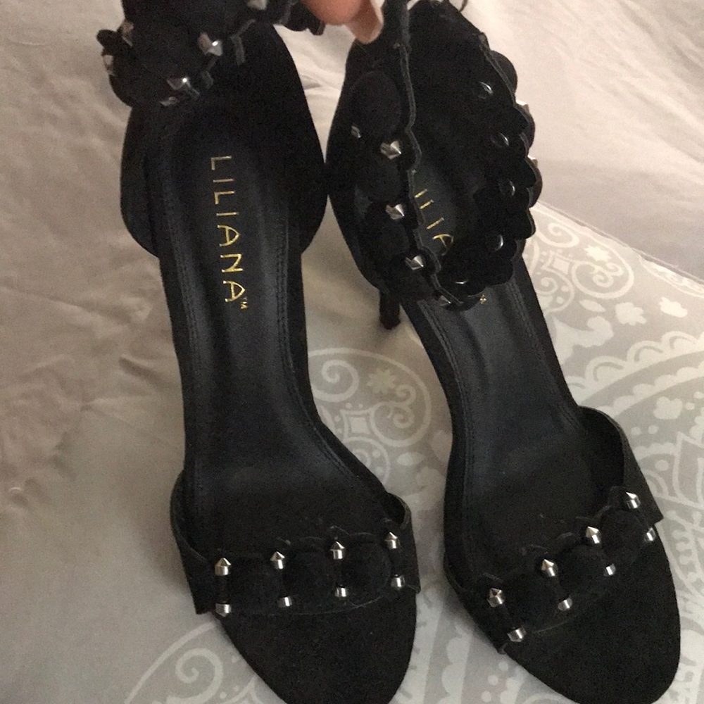 Beautiful black studded heels
